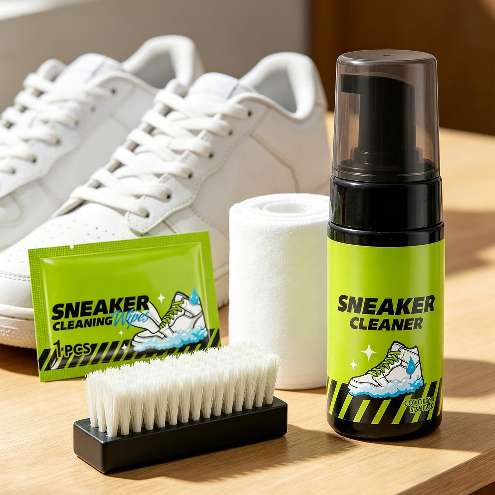 Sneaker Care Foam - น้ำยาทำความสะอาดรองเท้าผ้าใบ 4 ชิ้น 100 มล. โฟมไม่ต้องล้าง
