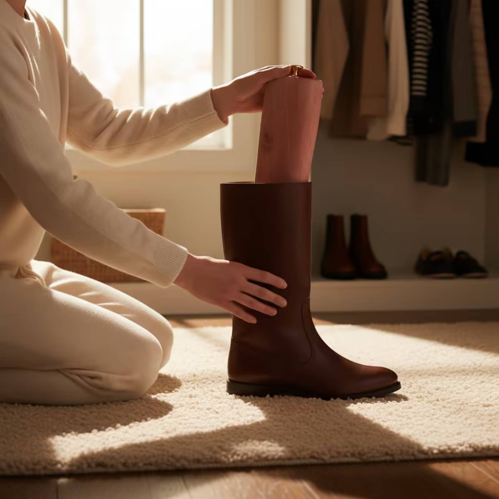 Shoe Tree Cedar - ที่ยืดรองเท้าซีดาร์ ที่ยืดรองเท้าแบบปรับได้ ที่ยืดรองเท้าไม้แบบยืดได้สำหรับจัดเก็บในตู้เสื้อผ้า