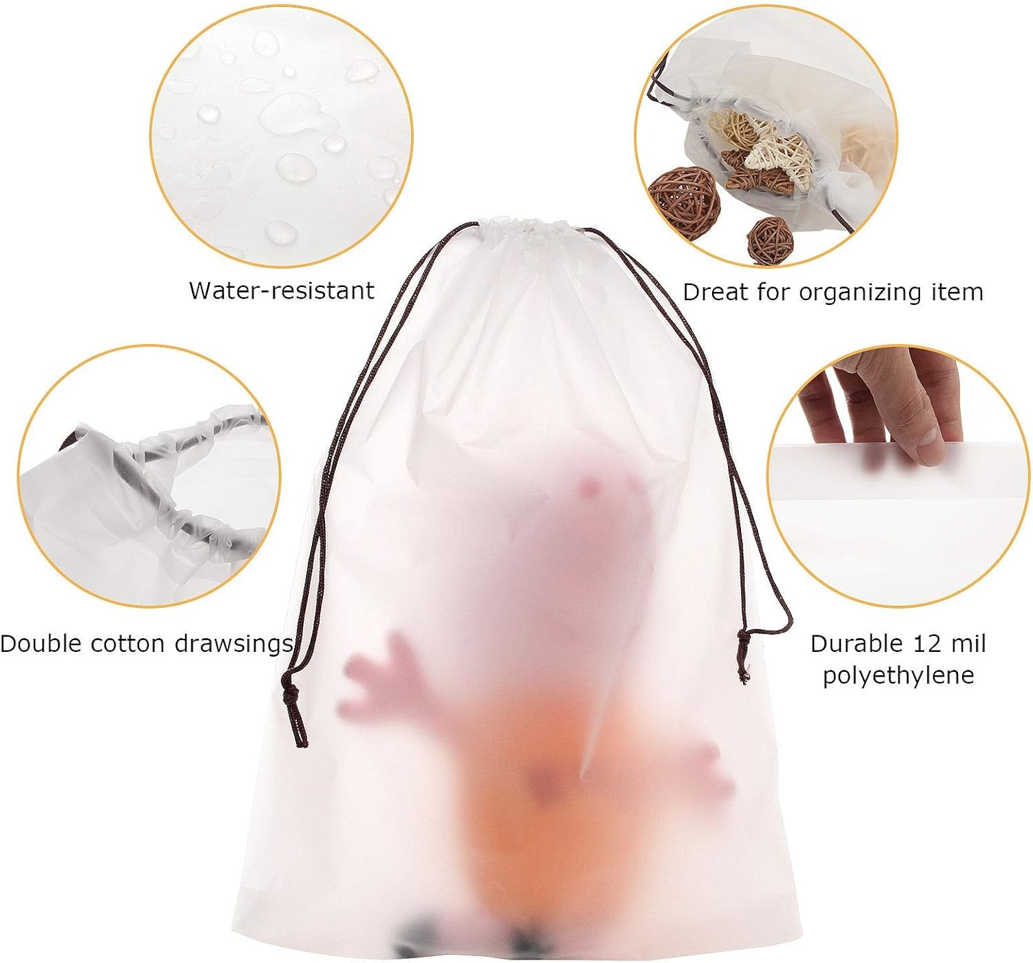 10 ชิ้น ถุงใส่รองเท้าสำหรับเดิ - Shoe Bag Dust บทวิจารณ์และราคา