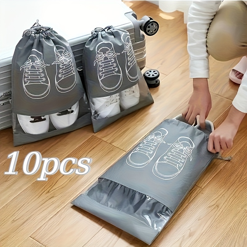 ถุงเก็บรองเท้า 10 ชิ้น ถุงจัดร - Shoe Bag Dust บทวิจารณ์และราคา