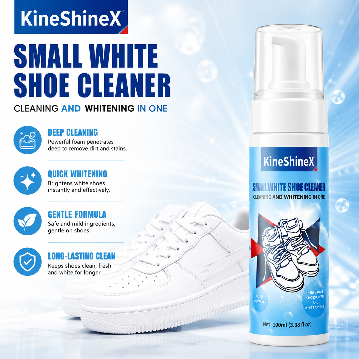 ชุดทำความสะอาดรองเท้า Gihen โฟ - Sneaker Care Foam บทวิจารณ์และราคา